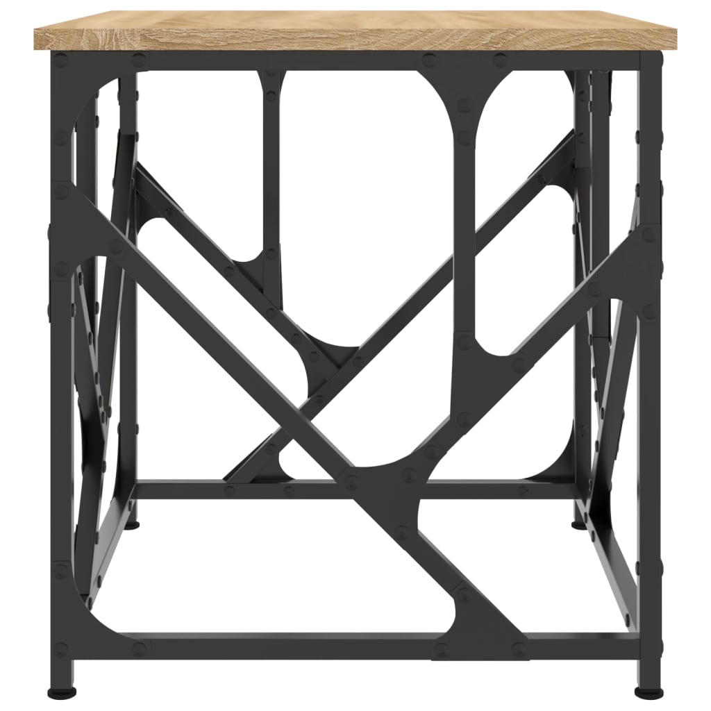 sofabord 45x45x47,5 cm konstrueret træ sonoma-eg