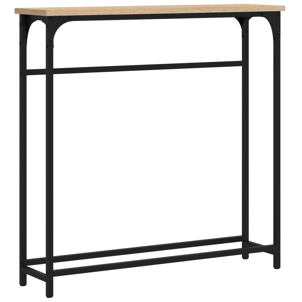 konsolbord Sonoma eg 75x19,5x75 cm konstrueret træ