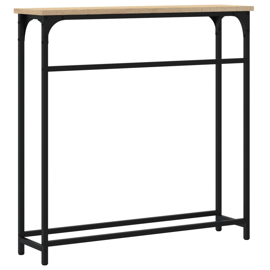konsolbord Sonoma eg 75x19,5x75 cm konstrueret træ