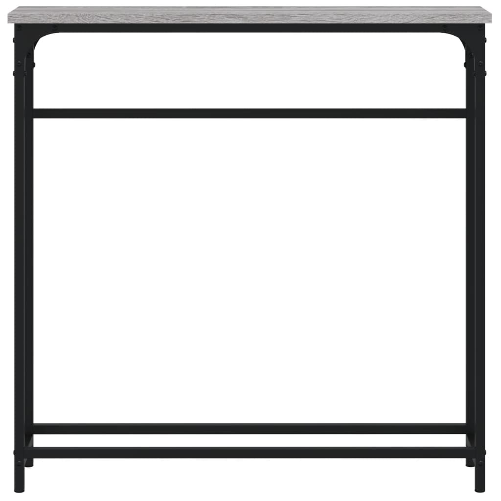 konsolbord 75x19,5x75 cm konstrueret træ grå sonoma-eg