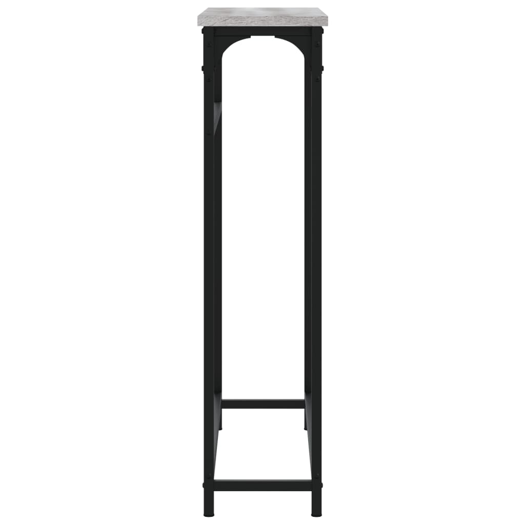 konsolbord 75x19,5x75 cm konstrueret træ grå sonoma-eg