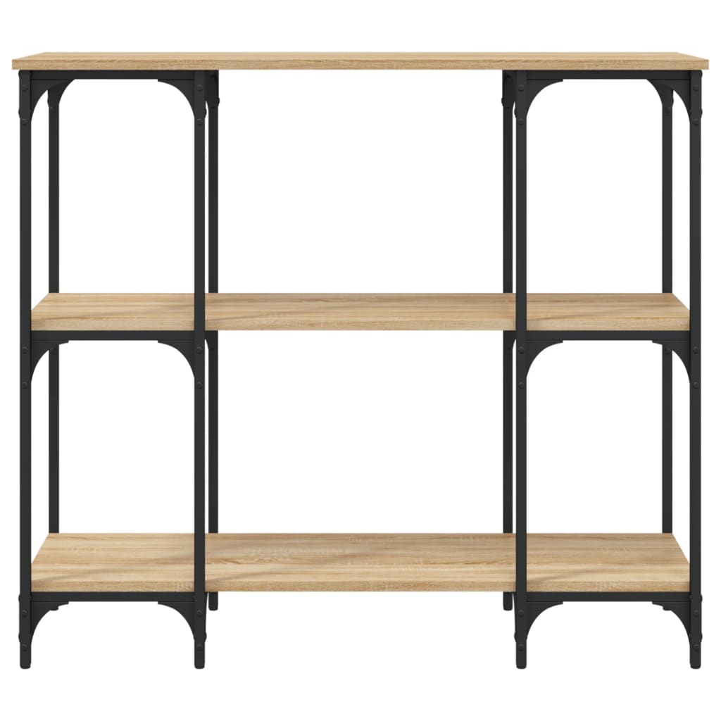 konsolbord 102x35x90 cm konstrueret træ sonoma-eg
