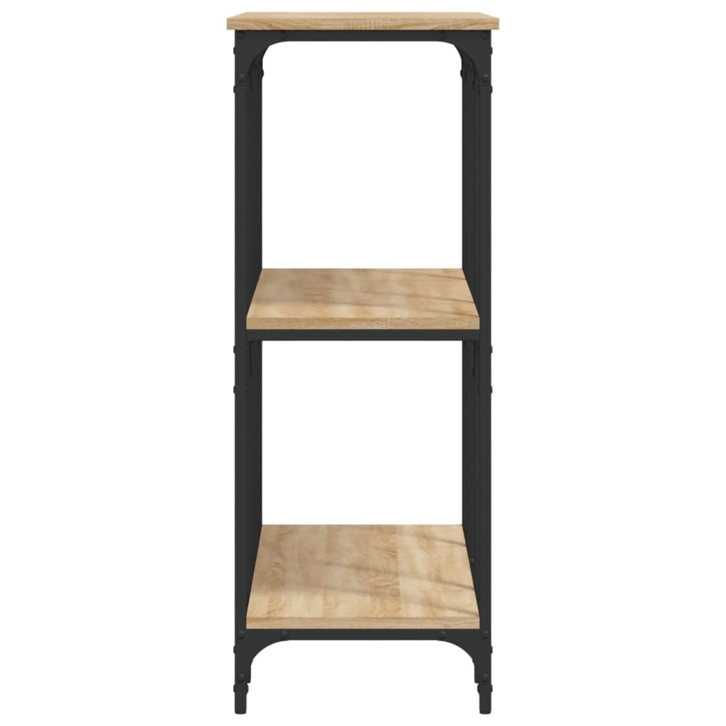 konsolbord 102x35x90 cm konstrueret træ sonoma-eg