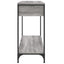 konsolbord 100x34,5x75 cm konstrueret træ grå sonoma-eg