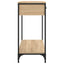 konsolbord 75x34,5x75 cm konstrueret træ sonoma-eg