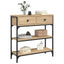 konsolbord 72,5x25x75 cm konstrueret træ sonoma-eg