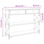 konsolbord 100x28x75 cm konstrueret træ grå sonoma-eg