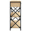 konsolbord 75x28x75 cm konstrueret træ sonoma-eg
