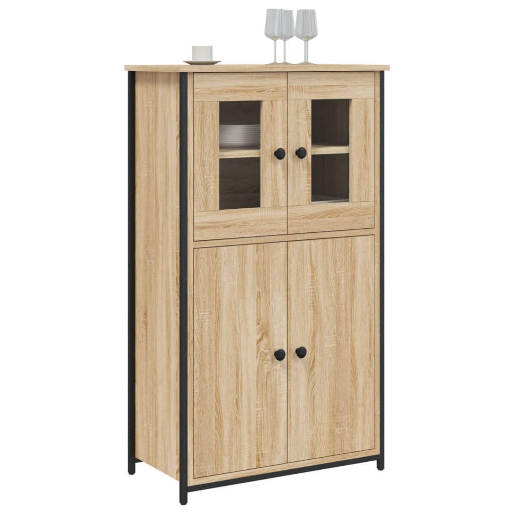 skab 62x32x106,5 cm konstrueret træ sonoma-eg