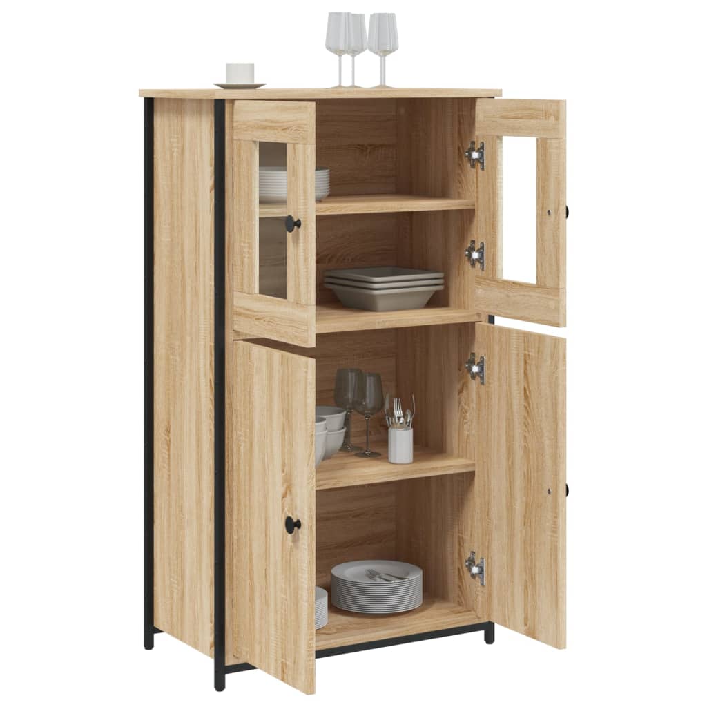 skab 62x32x106,5 cm konstrueret træ sonoma-eg