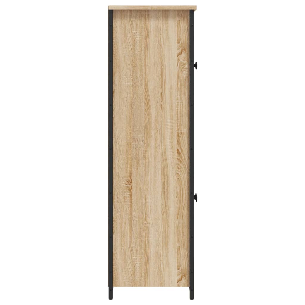 skab 62x32x106,5 cm konstrueret træ sonoma-eg