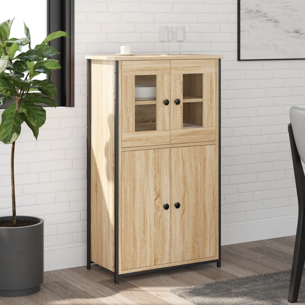 skab 62x32x106,5 cm konstrueret træ sonoma-eg