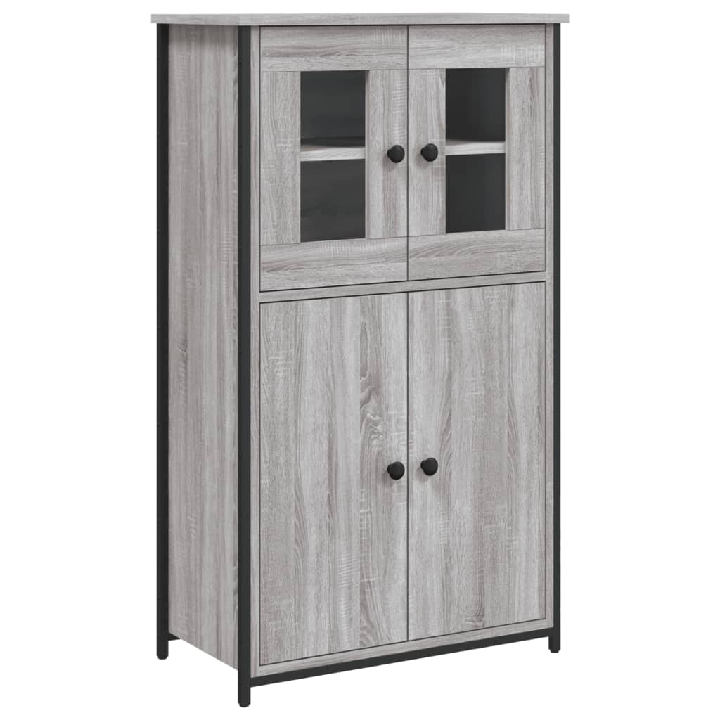 skab 62x32x106,5 cm konstrueret træ grå sonoma-eg