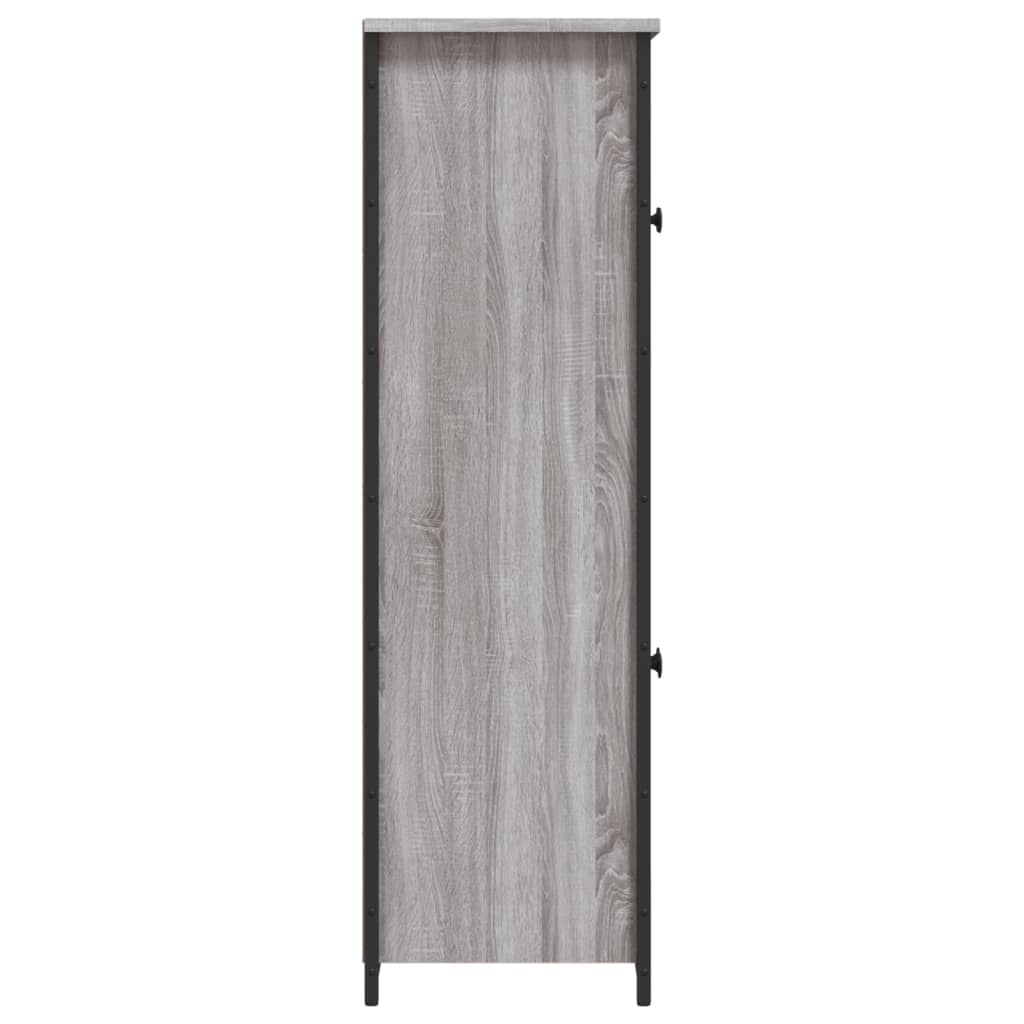 skab 62x32x106,5 cm konstrueret træ grå sonoma-eg