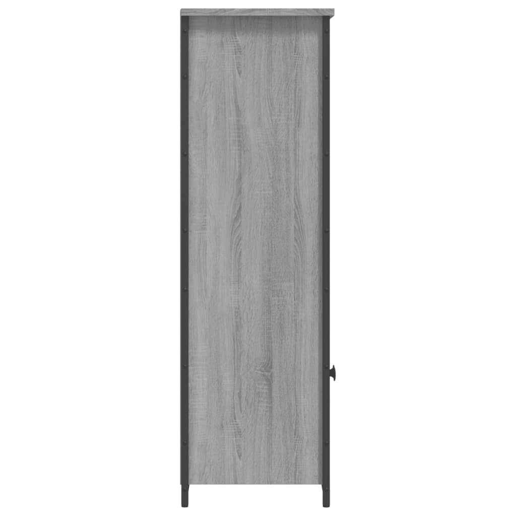 skab 62x32x103,5 cm konstrueret træ grå sonoma-eg