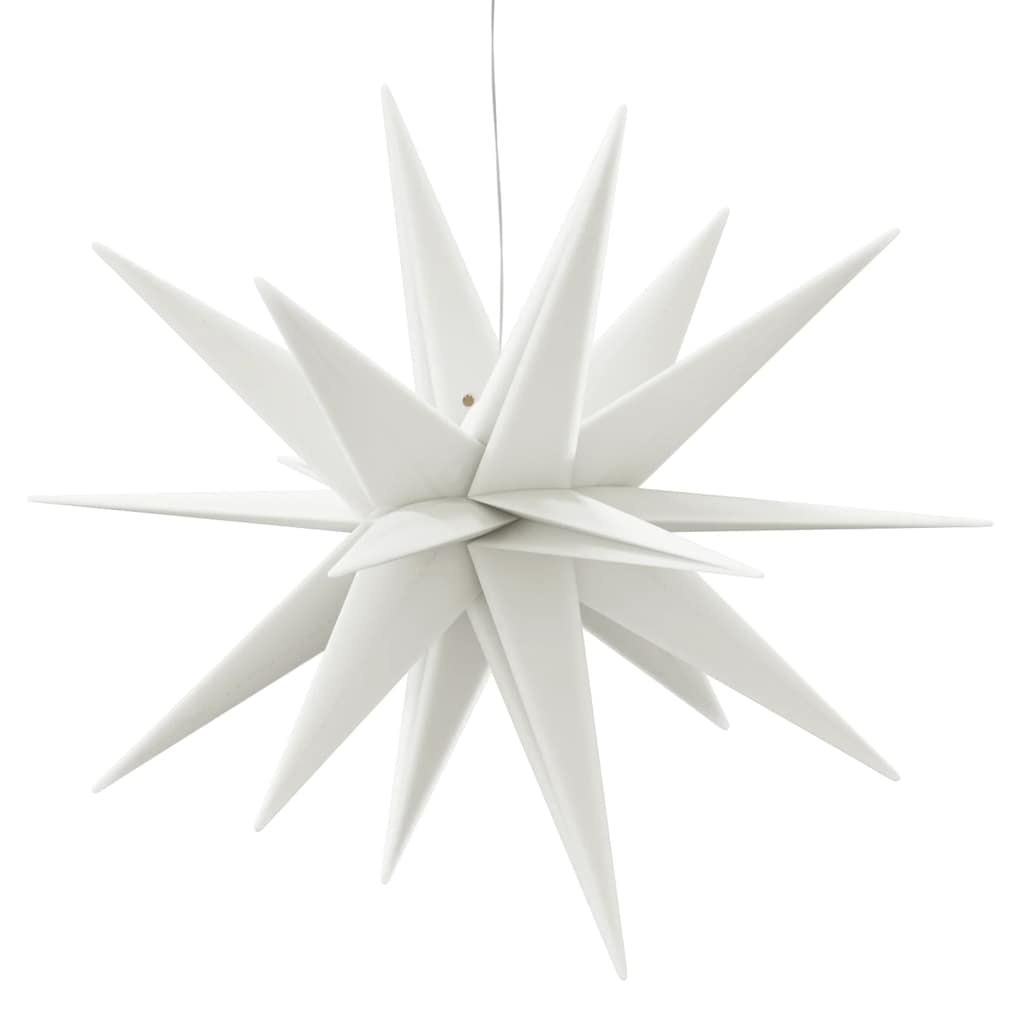 juledekoration med LED-lys foldbar 57 cm hvid