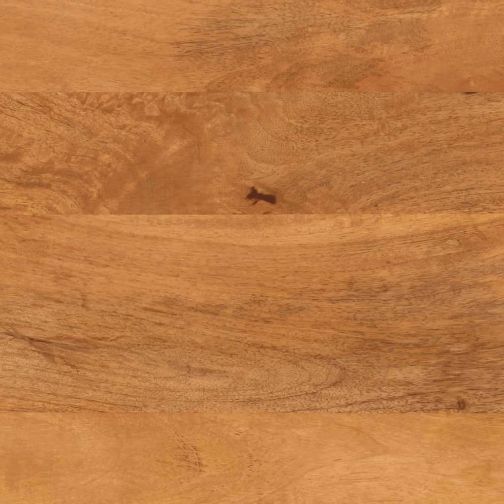 tv-bord 80x31,5x46 cm massivt mangotræ brun og sort