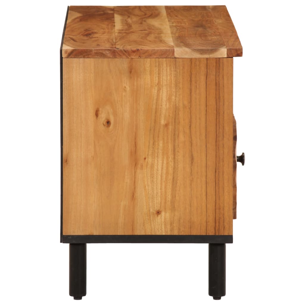 tv-bord 100x33x46 cm massivt akacietræ