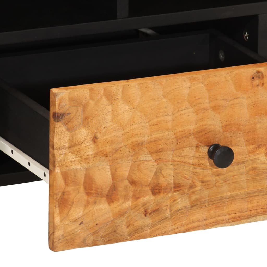 tv-bord 100x33x46 cm massivt akacietræ