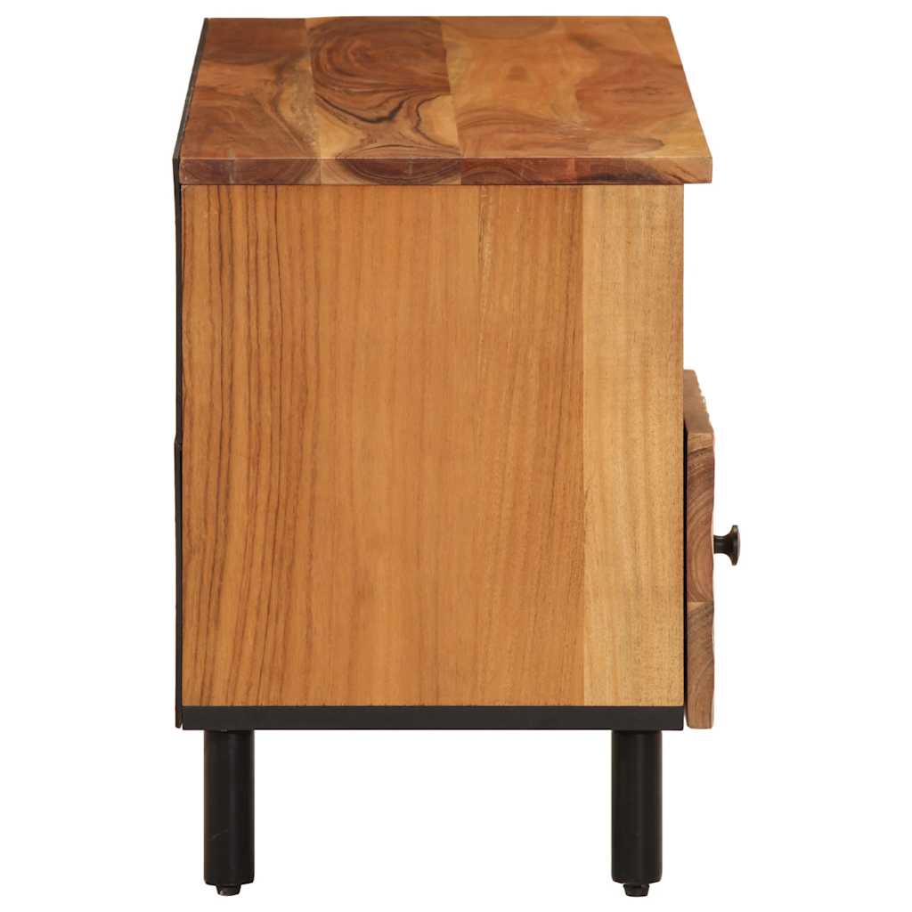 tv-bord 100x33x46 cm massivt akacietræ
