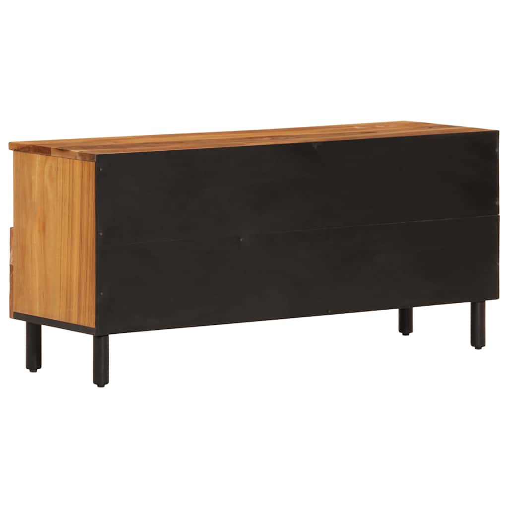 tv-bord 100x33x46 cm massivt akacietræ