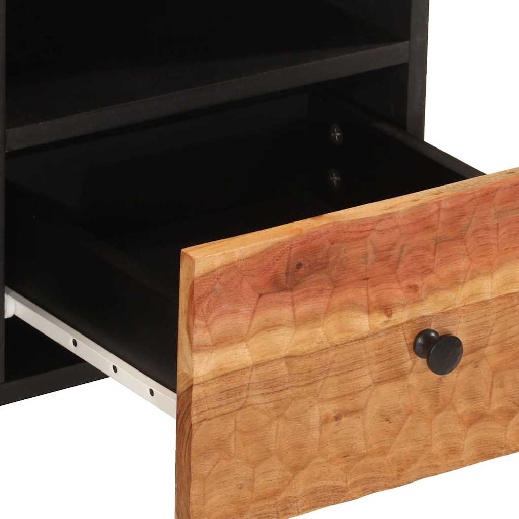tv-bord 100x33x46 cm massivt akacietræ