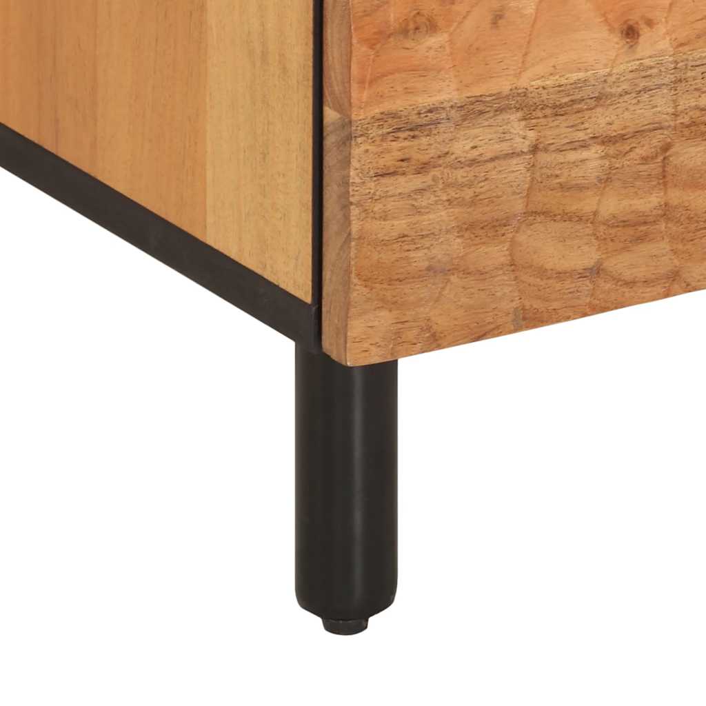 tv-bord 100x33x46 cm massivt akacietræ