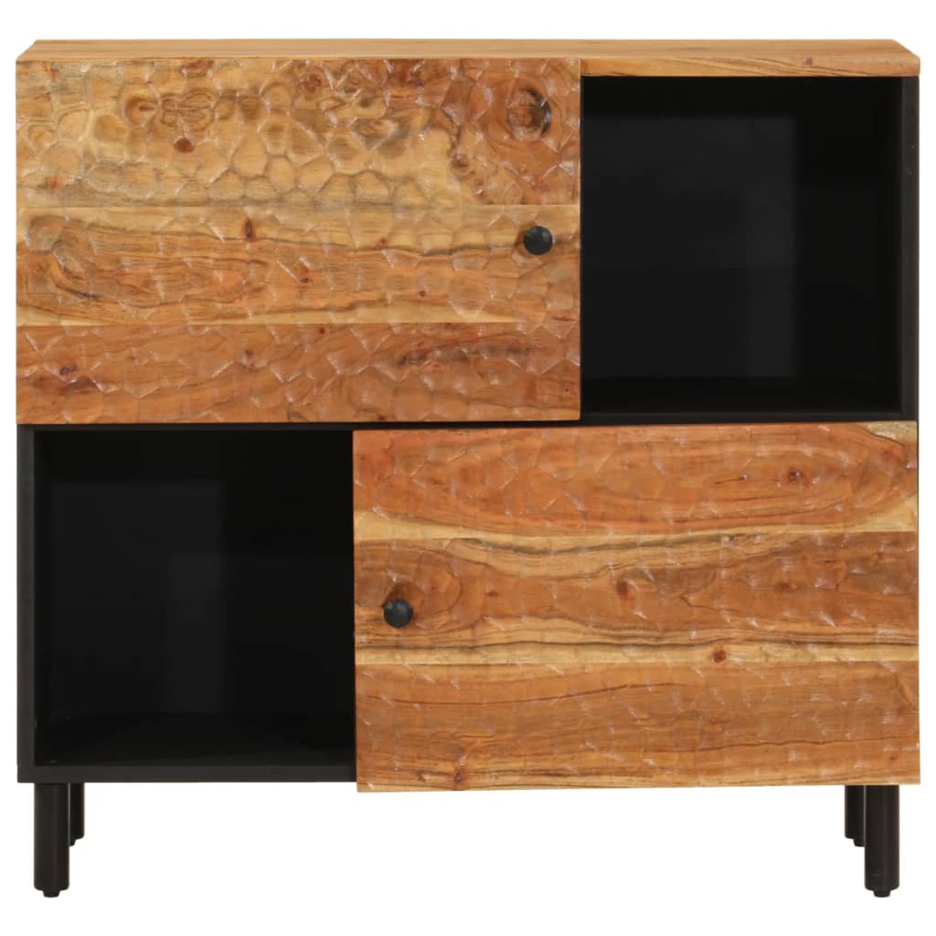 skab 80x33x75 cm massivt akacietræ