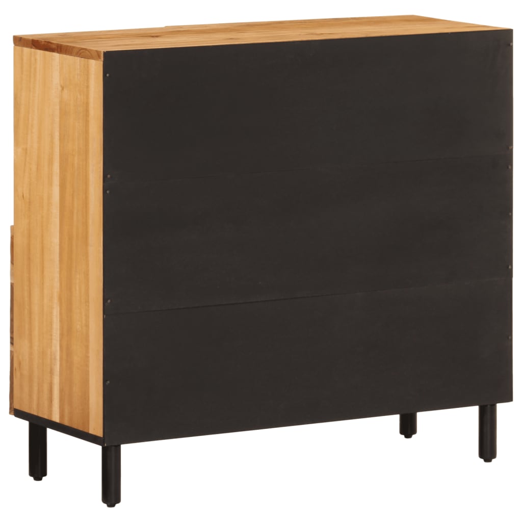 skab 80x33x75 cm massivt akacietræ