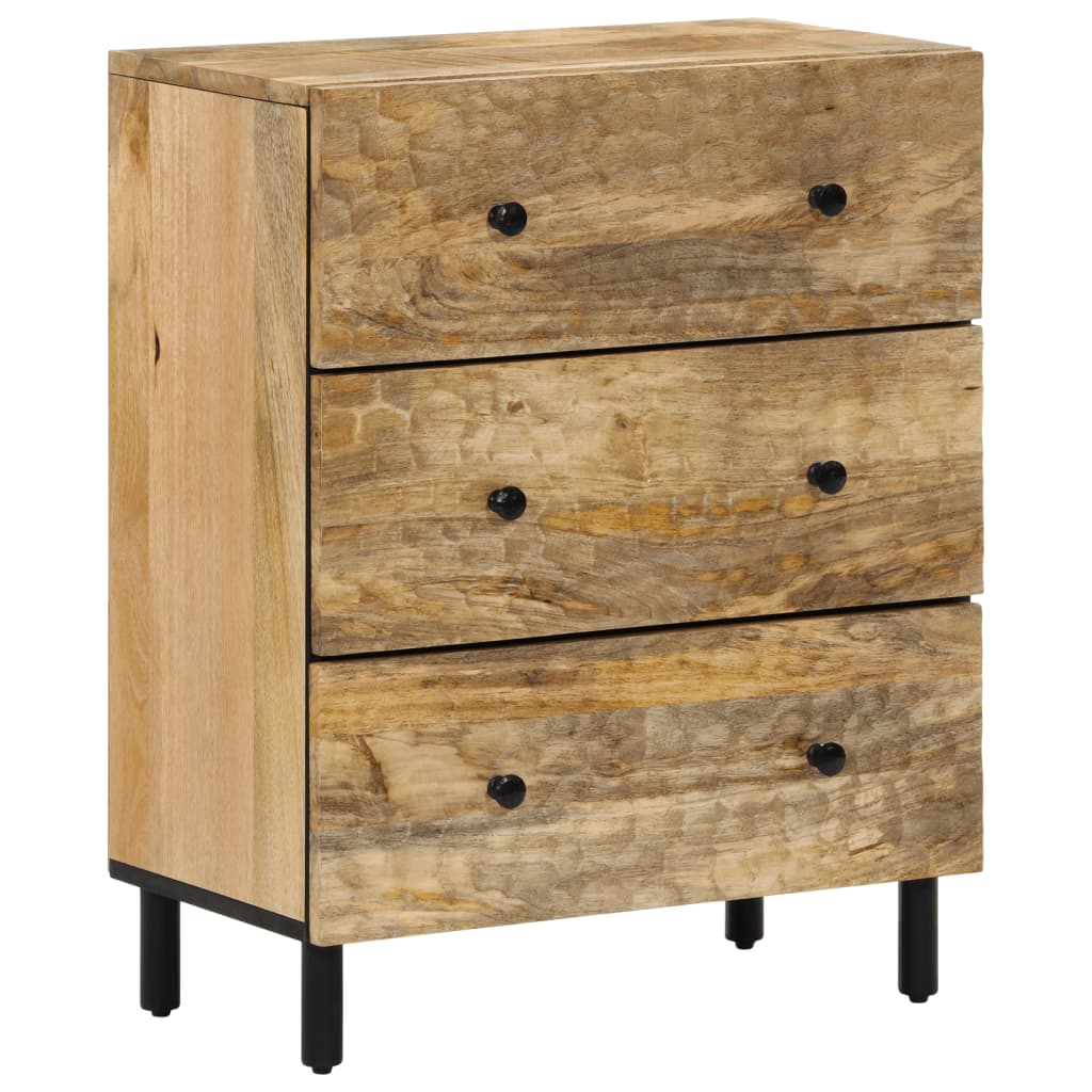 skab 60x33x75 cm massivt mangotræ