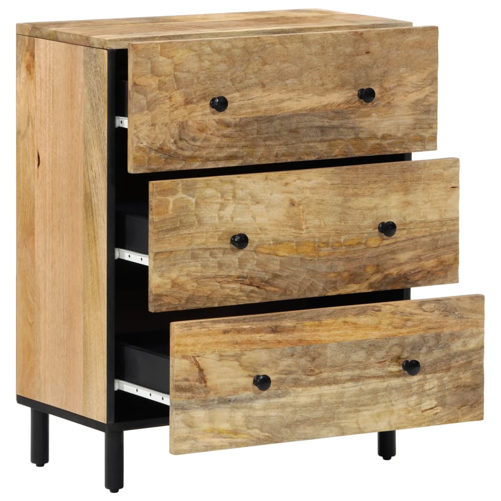 skab 60x33x75 cm massivt mangotræ