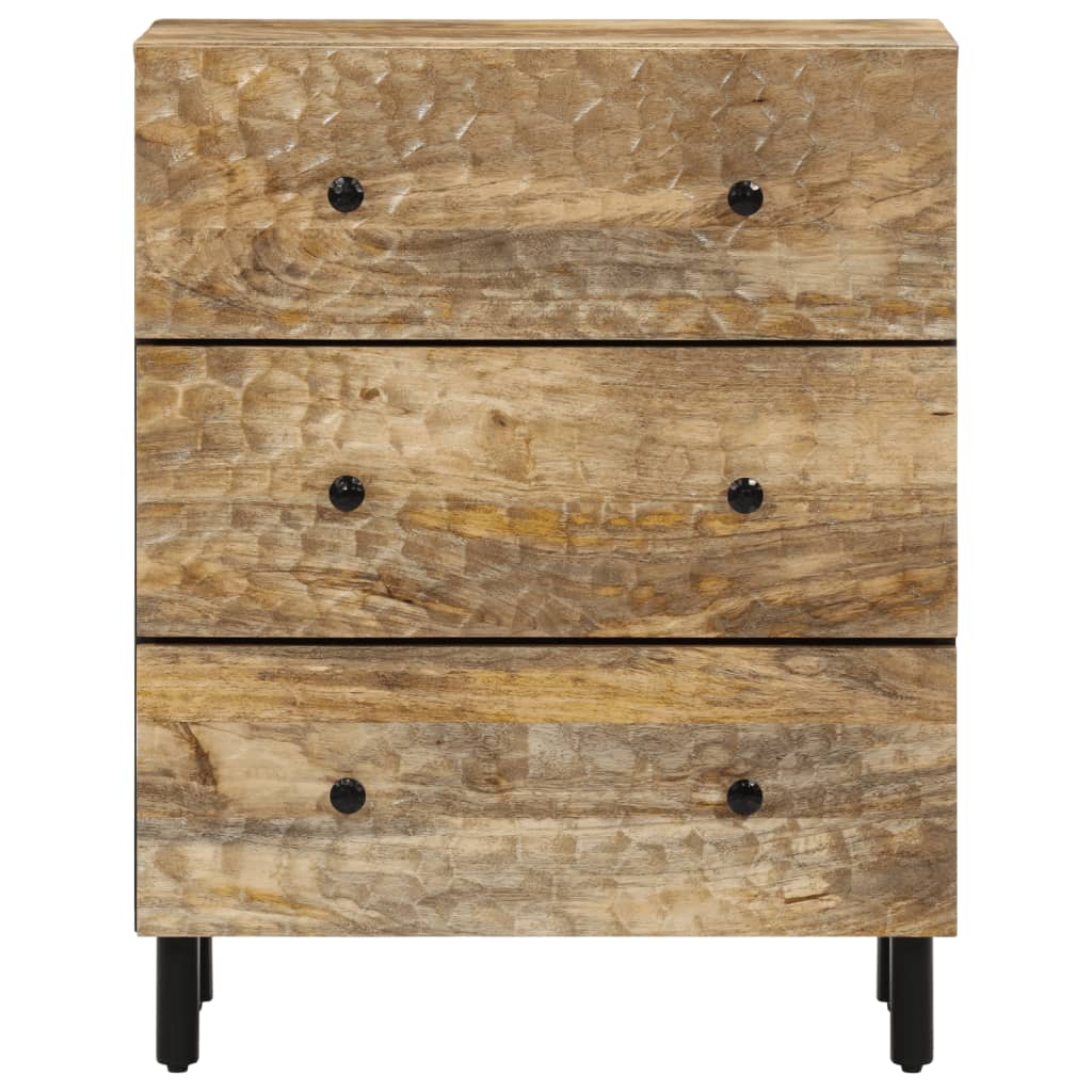skab 60x33x75 cm massivt mangotræ