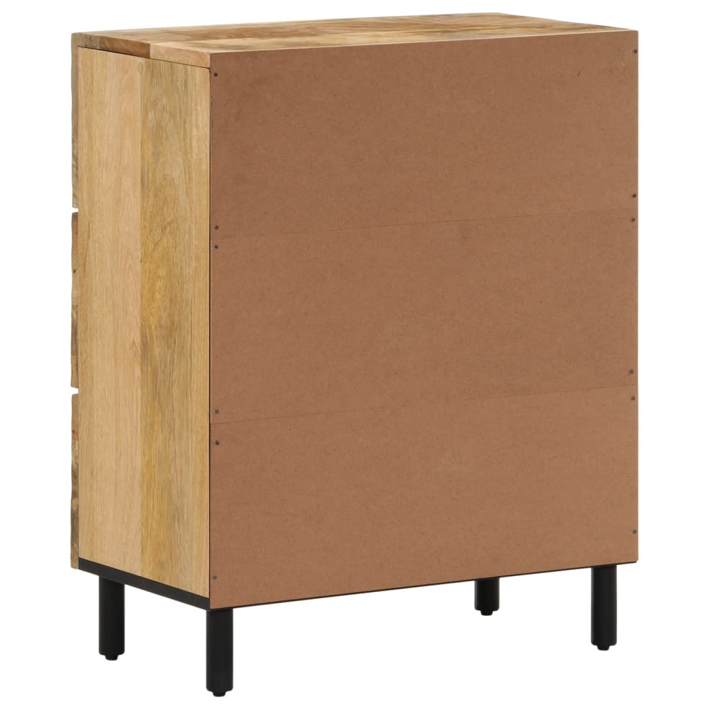 skab 60x33x75 cm massivt mangotræ