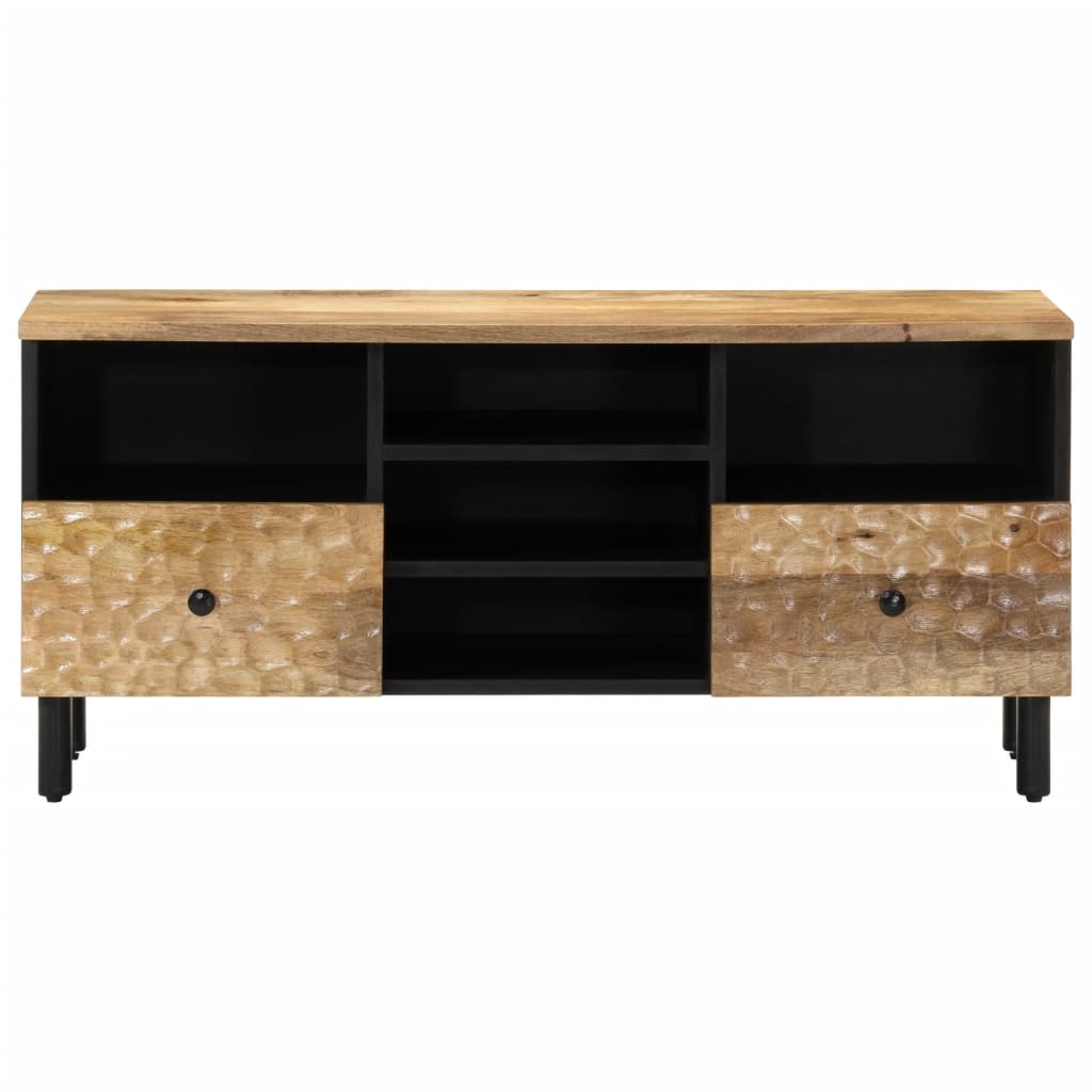 tv-bord 100x33x46 cm massivt mangotræ