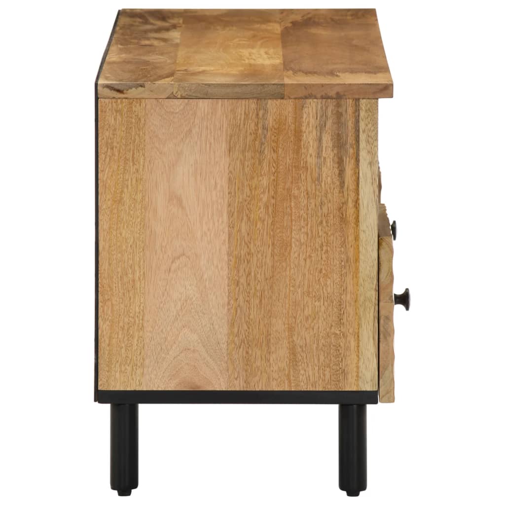 tv-bord 100x33x46 cm massivt mangotræ