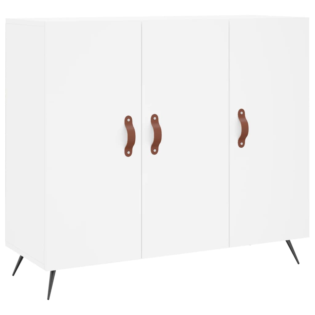 skab 90x34x80 cm konstrueret træ hvid
