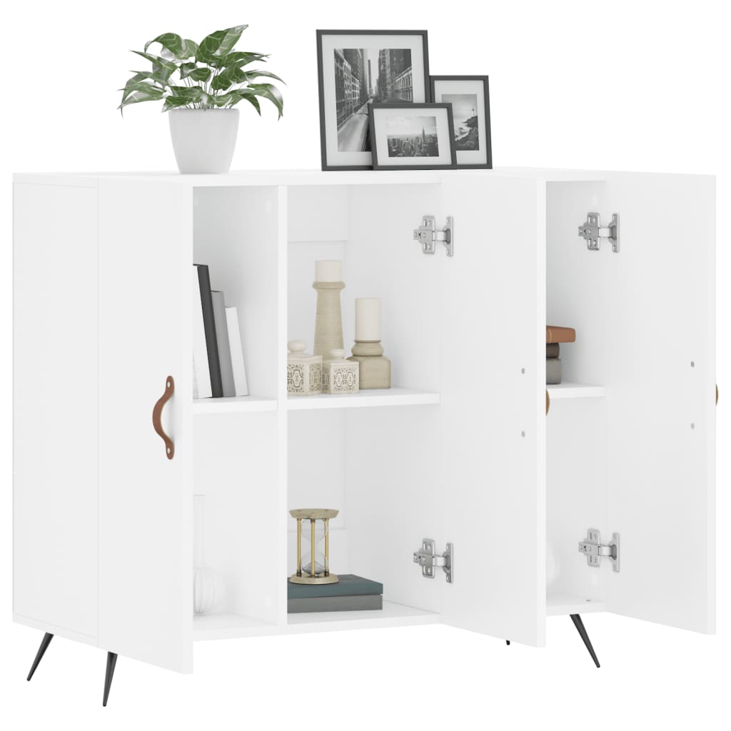 skab 90x34x80 cm konstrueret træ hvid