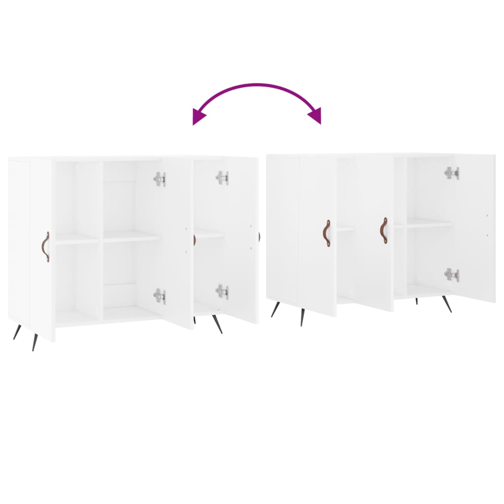 skab 90x34x80 cm konstrueret træ hvid