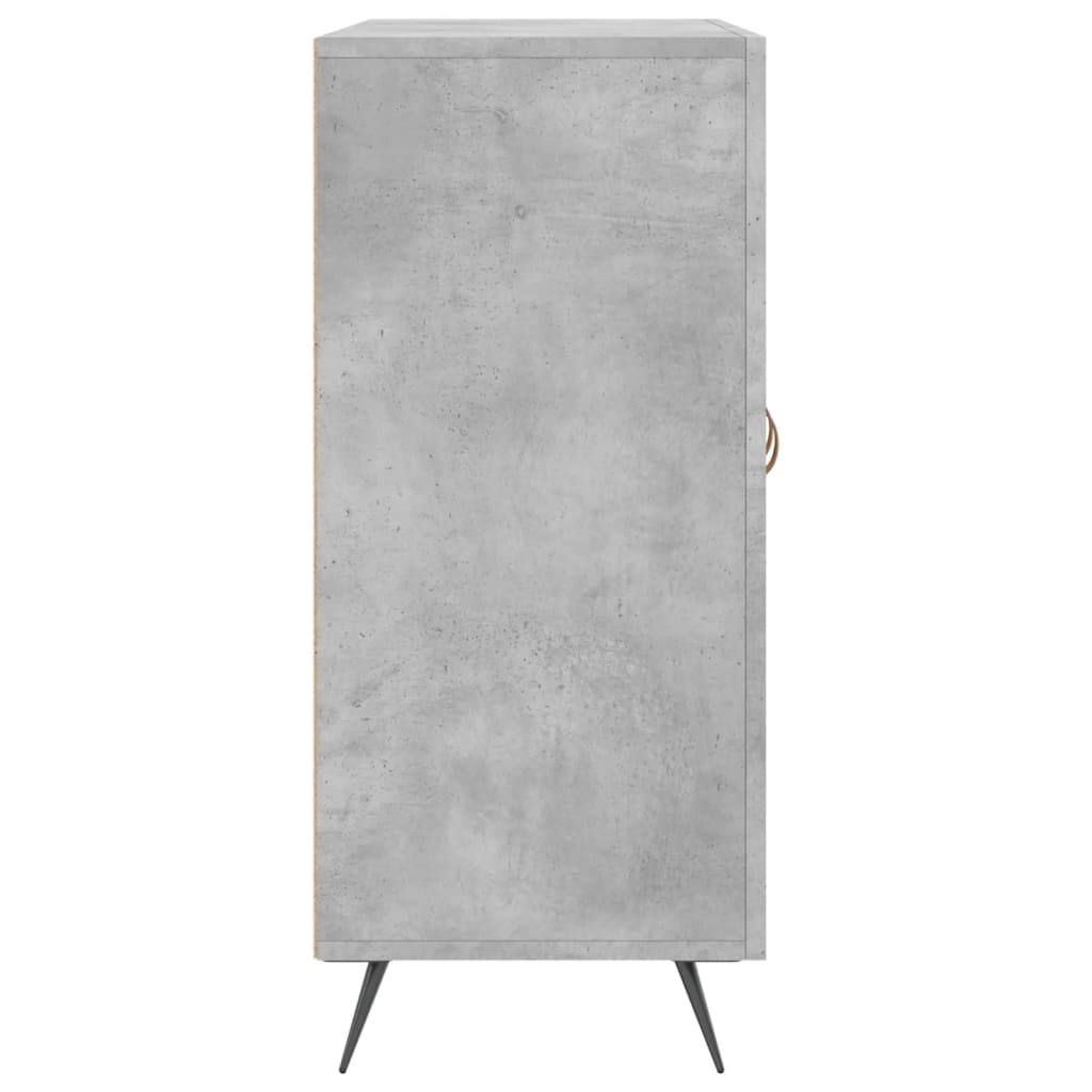 skab 90x34x80 cm konstrueret træ betongrå