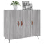 skab 90x34x80 cm konstrueret træ grå sonoma-eg