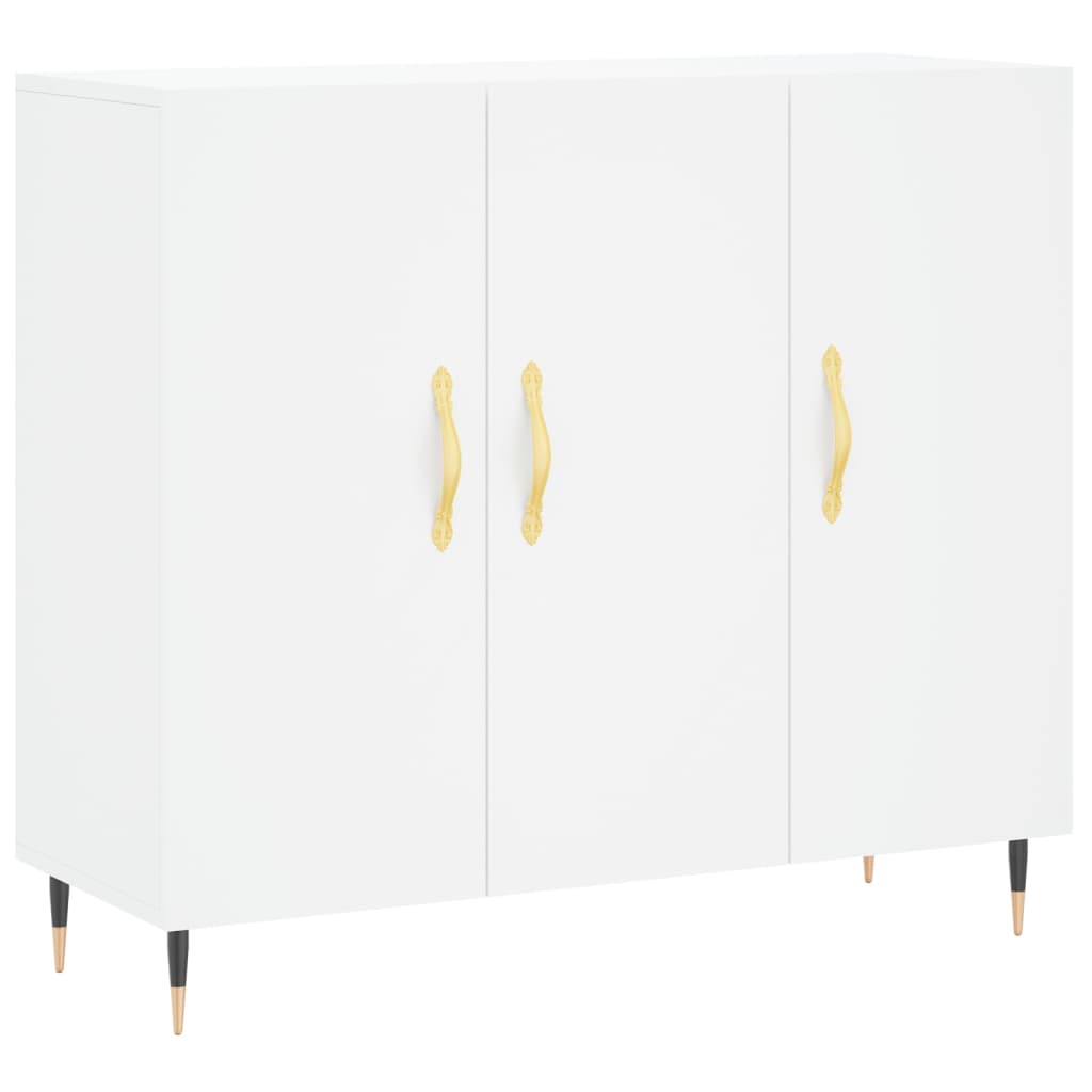 skab 90x34x80 cm konstrueret træ hvid