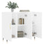 skab 90x34x80 cm konstrueret træ hvid