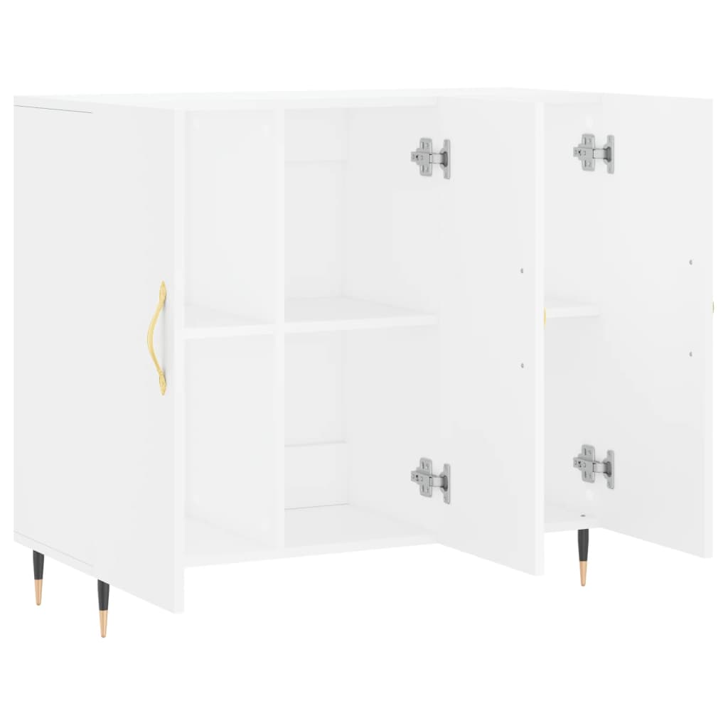 skab 90x34x80 cm konstrueret træ hvid