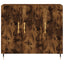 skab 90x34x80 cm konstrueret træ røget egetræsfarve