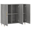 skab 90x34x80 cm konstrueret træ grå sonoma-eg