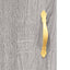 skab 90x34x80 cm konstrueret træ grå sonoma-eg