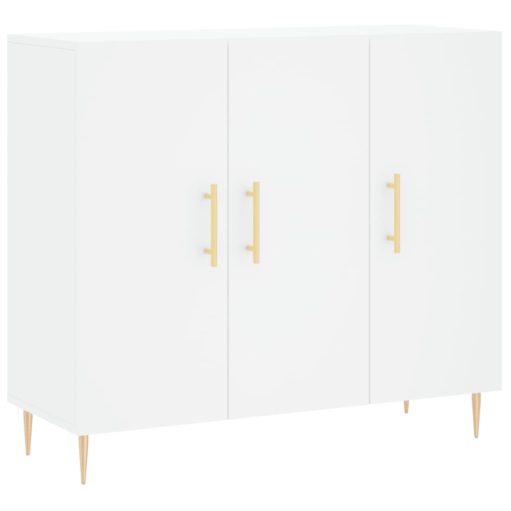 skab 90x34x80 cm konstrueret træ hvid