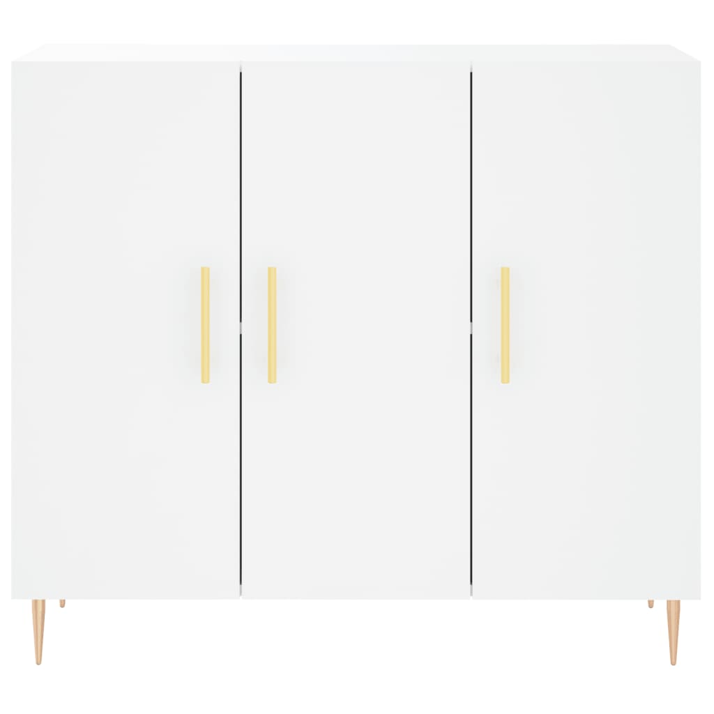 skab 90x34x80 cm konstrueret træ hvid