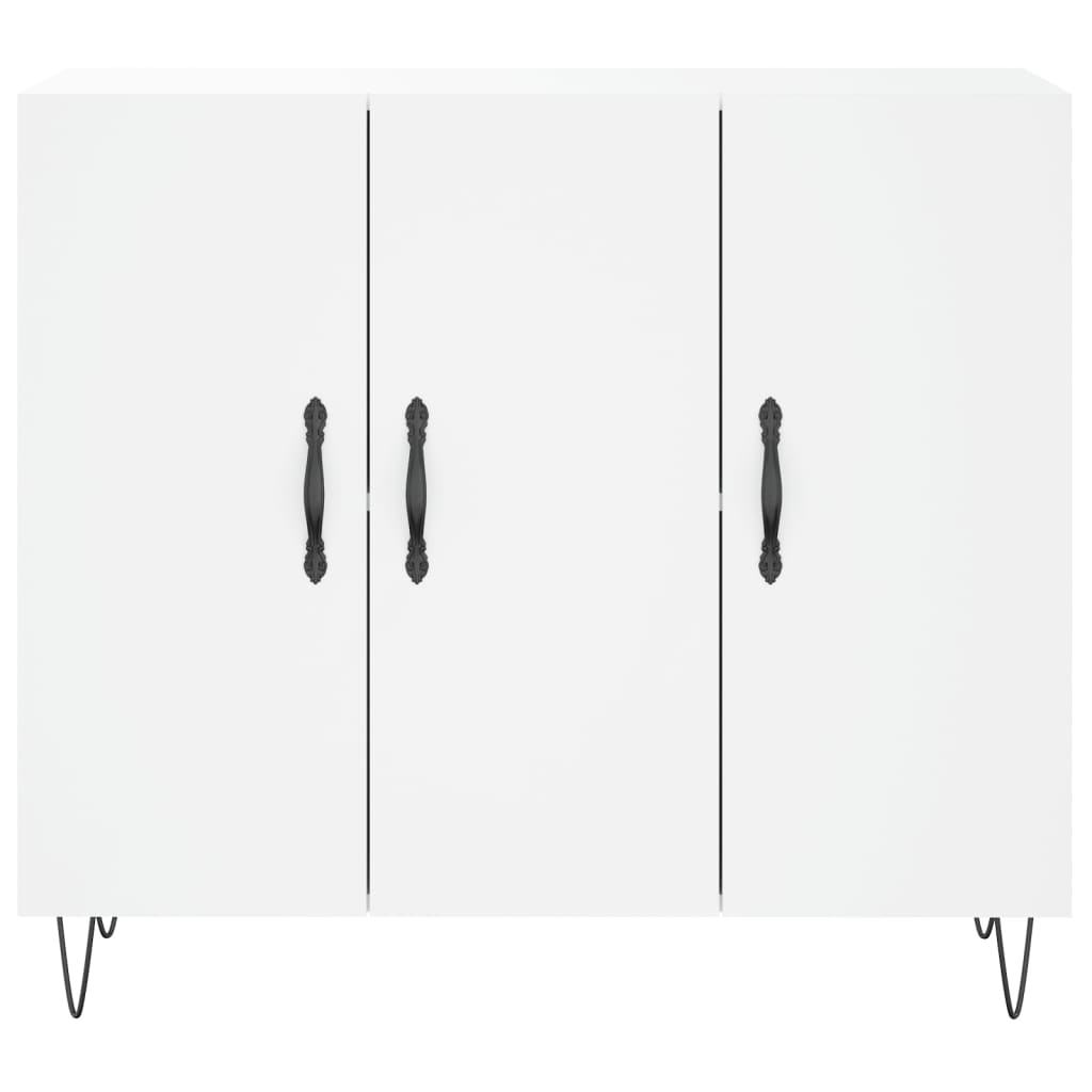 skab 90x34x80 cm konstrueret træ hvid