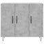skab 90x34x80 cm konstrueret træ betongrå